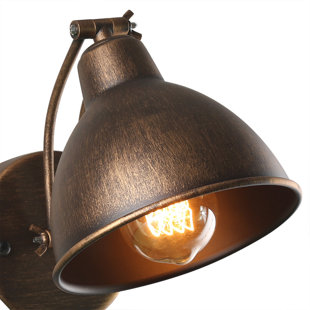 WILLISTON FORGE Arad Farmhouse Bathroom Light Fixtures Industrial Wall Lamp for Bedroom