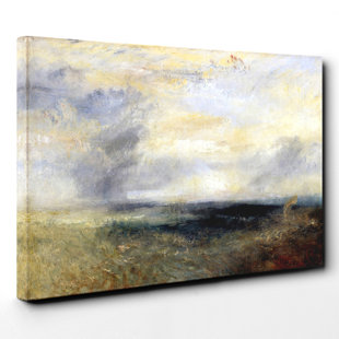 HOUSE OF HAMPTON Margate from the Sea' by J.M.W. Turner Painting Print on Canvas