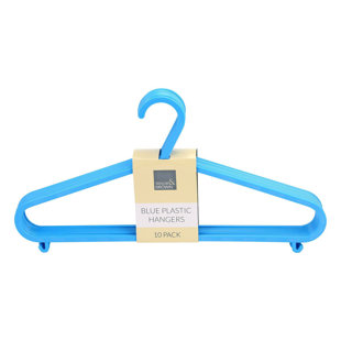 SMASHINGDEALDIRECT Plastic Non-Slip Standard Hanger for Dress/Shirt/Sweater (Set of 10)