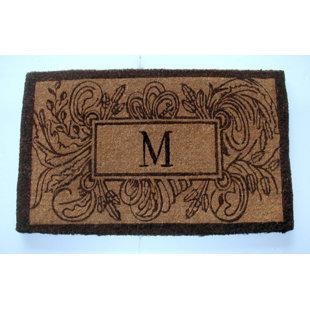 GEO CRAFTS, INC Non-Slip Floral Outdoor Doormat