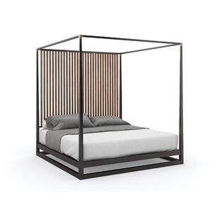 CARACOLE CLASSIC Pinstripe Platform Canopy Bed