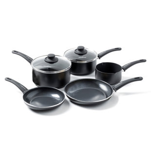 GreenChef Soft Grip Aluminium Non-Stick 5 Piece Cookware Set