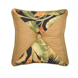 ADAMSTOWN AT HOME La Selva Black Buttons Reversible Throw Pillow