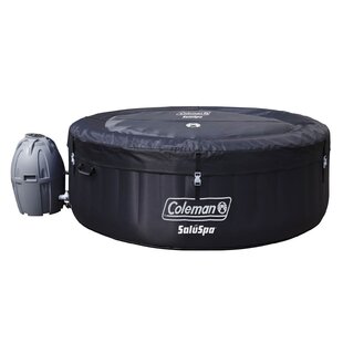 Coleman 120 Volt 4 Person - Person Vinyl Round Inflatable Hot Tub in Black