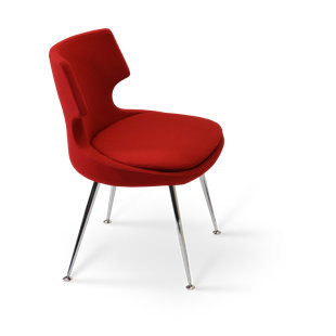 SOHOCONCEPT 19'' H Upholstered Metal Side Chair