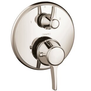 HANSGROHE Ecostat C Thermostatic Volume Control and Diverter Faucet Trim with Lever Handle