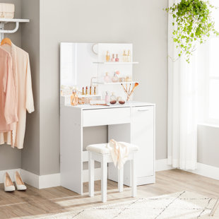 ZIPCODE DESIGN Dovewood Dressing Table with Mirror