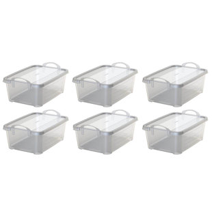 BRAMLI USA, INC Life Story 55 Quart Stackable Home Organization Lidded Storage Container (Set of 6)