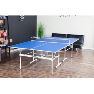 JOOLA USA JOOLA Quadri Indoor 15mm Table Tennis Table - Ping Pong Table with Quick Clamp Ping Pong Net Set