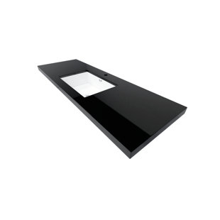 MORENOBATH Reyes 59.4'' Plastic / Acrylic Bathroom Vanity Top with Sink