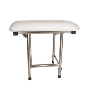 CSI BATHWARE Folding Padded Shower Seat with Swing Down Legs