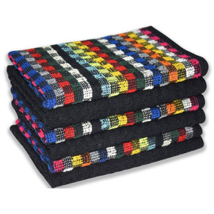 LA PEARL Mono Cotton Jacquard Tea Towel Kitchen Towel