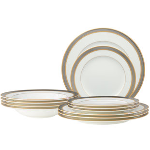 Noritake Brilliance 12-Piece Dinnerware Set, Service for 4