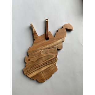 BIDKhome West Virginia Acacia Wood Cutting Board