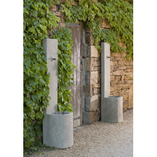 CAMPANIA INTERNATIONAL Echo Hand Crafted Weather Resistant Floor Fountain with Light