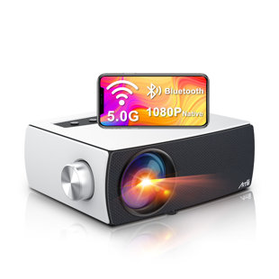 Artlii Enjoy 3 5G WiFi Bluetooth Projector, Native 1080P Support Dolby, Portable Projector for Indoor/Outdoor Use