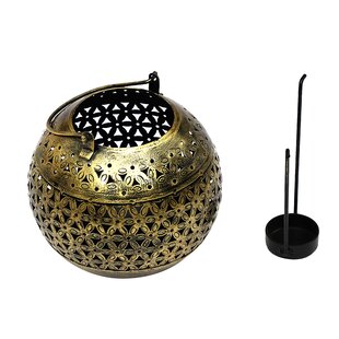 LAVISH TOUCH Redon 7'' H Metal Tabletop Tealight Holder