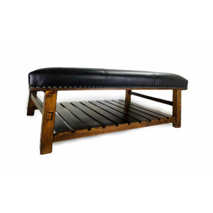COAST TO COAST ACCENTS Faux Leather Upholstered Storage Bench