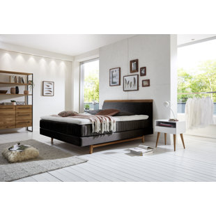 BRAYDEN STUDIO Boxspringbett Neelam mit Topper