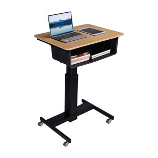 Rocelco Wood 25.5'' h x 28'' w Adjustable Standing Desk