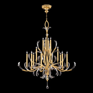 FINE ART HANDCRAFTED LIGHTING Beveled Arcs 58" Round Chandelier
