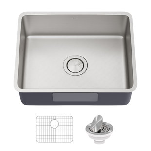 Dex™️ Series KRAUS 21" L Undermount 16 Gauge Stainless Steel Single Bowl Kitchen Sink