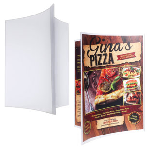 VKF RENZEL USA CORP. Pack Of 10 Triple Countertop Sign Holder, 8.5" X 11" Poster Size (Set of 10)