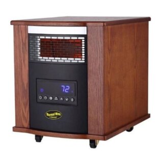 SUNHEAT International 1500 Watt 5100 BTU Electric High Efficiency Cabinet Space Heater , Remote Included