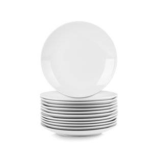 TEN STRAWBERRY STREET 10.5" Coupe Dinner Catering Plate (Set of 12)