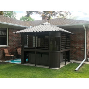 WESTVIEW MANUFACTURING Zento 9.5 Ft. W x 9.5 Ft. D Ultrawood Composite Patio Gazebo Gazebo