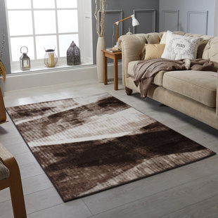 METRO LANE Kyng Duren Dhurrie Brown Rug