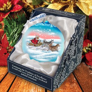 G DEBREKHT Holiday Splendor Northern Light Ball Ornament