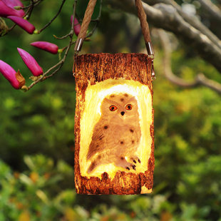 BUCASA 7.1'' Solar Powered Outdoor Lantern
