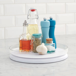 YouCopia® FridgeView Fridge Turntable & Mat, Rotating Lazy Susan Turntable for Fridge Storage