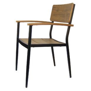 H&D RESTAURANT SUPPLY, INC. Outdoor Stacking Dining Armchair