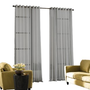 CHARLTON HOME® Mannino Polyester Sheer Curtain Panel