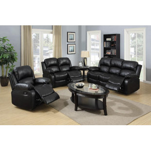 CHANGHE TRADING INC 3 Piece Faux Leather Reclining Living Room Set