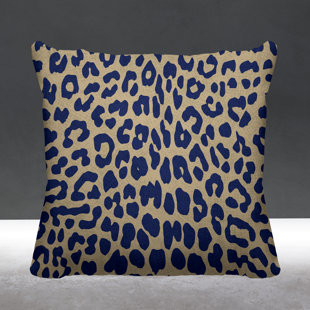 ULLI HOME Gabrielle Animal Print Cotton Reversible Pillow Cover