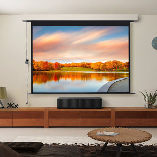 Inbox Zero Outdoor Electric Projector Screen Projector Screen