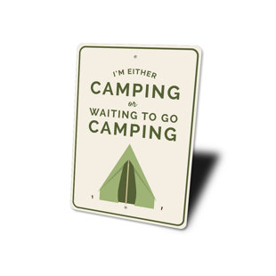 LIZTON SIGN SHOP, INC Avid Camper Gift Aluminum Sign