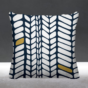 ULLI HOME Evie Abstract Cotton Reversible Pillow Cover
