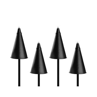 LEGENDS INTERNATIONAL LLC Hawaiian 59'' Metal Citronella Tiki Torch (Set of 4)