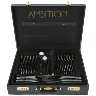 MaximaHouse Noe Stainless Steel Flatware Set - Service for 12