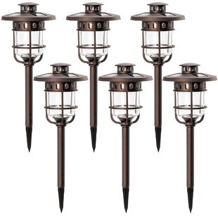 GIGALUMI Bronze Low Voltage Solar Powered Integrated LED Pathway Light Pack