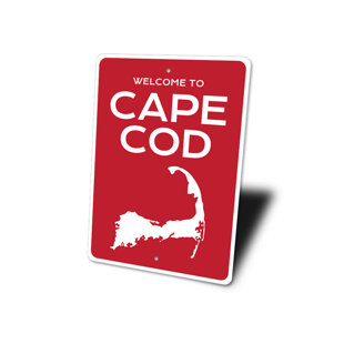 LIZTON SIGN SHOP, INC Cape Cod Welcome Aluminum Sign