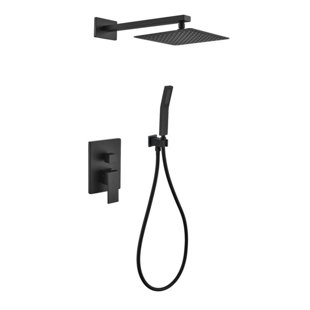 KUBE BATH Aqua Piazza Complete Shower System with Rough in-Valve