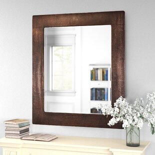 PREMIER COPPER PRODUCTS 36" Rectangle Hammered Copper Mirror