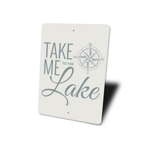LIZTON SIGN SHOP, INC Lake Compass Aluminum Sign
