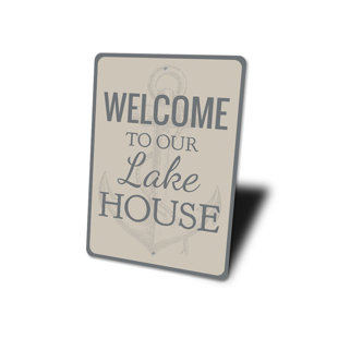 LIZTON SIGN SHOP, INC Lake House Anchor Aluminum Sign