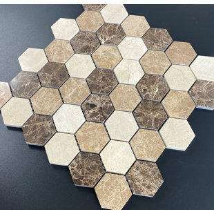 ES STONE Honeycomb 2" x 2" Honeycomb Mosaic Wall & Floor Tile